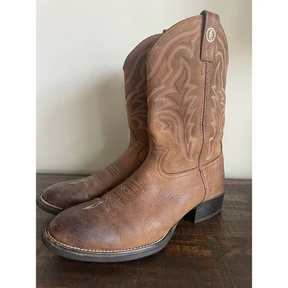 Tony Lama 3R Western Work Boots, style RR1101, men’s size 10.5D - Picture 2 of 9